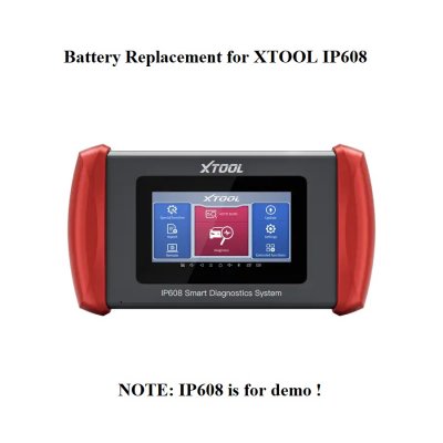 Battery Replacement for XTOOL InPlus IP608 Scan Tool
